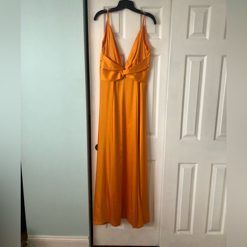 Orange maxi dress